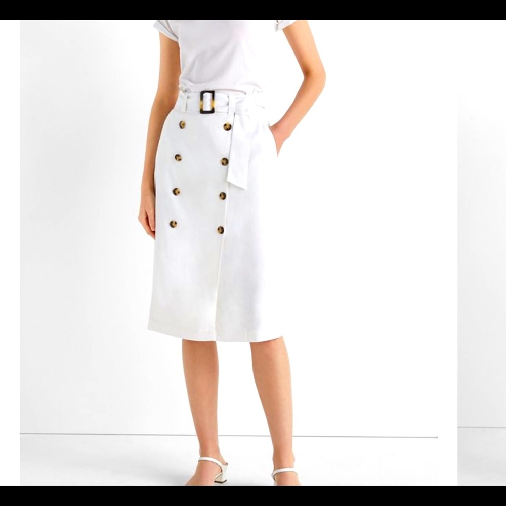 CLUB MONACO Trench-inspired Pencil Skirt